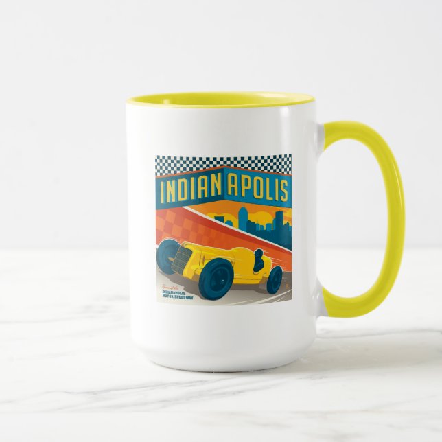 Indianapolis | Vintager Racer Tasse (Rechts)
