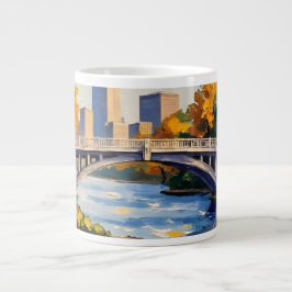 Indianapolis White Bridge Over the White River  Jumbo-Tasse