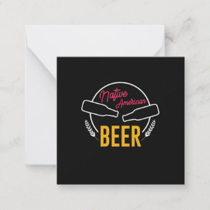 Indianer-Bier Mitteilungskarte