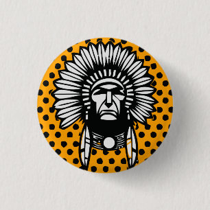 Indianer Button