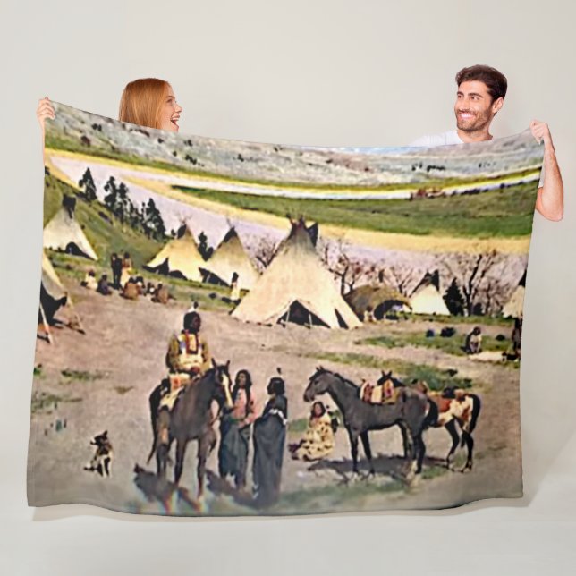 INDIANER FLEECEDECKE (Beispiel)
