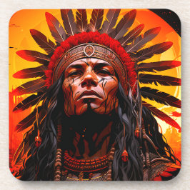 Indianer Getränkeuntersetzer