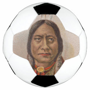 Indianer: Lakota Sitting Bull, rauchende Werbung Fußball