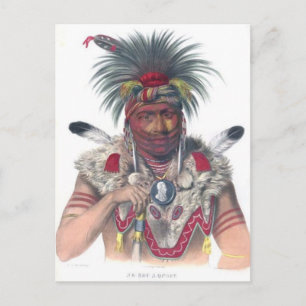 Indianer Nordamerikas Postkarte