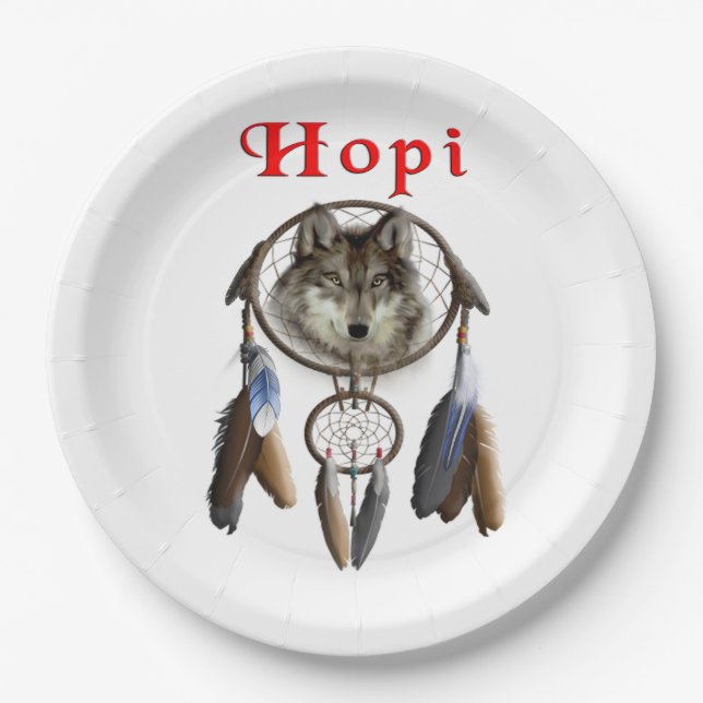 Indianer Pappteller (Vorderseite)