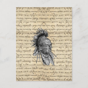 Indianer Postkarte