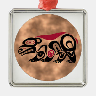 Indianer Schild Native American shield Ornament Aus Metall