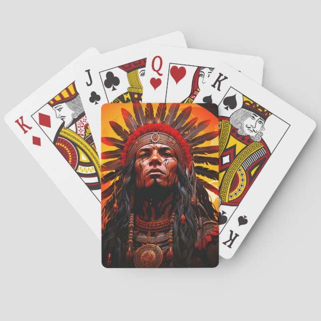 Indianer Spielkarten (Rückseite)