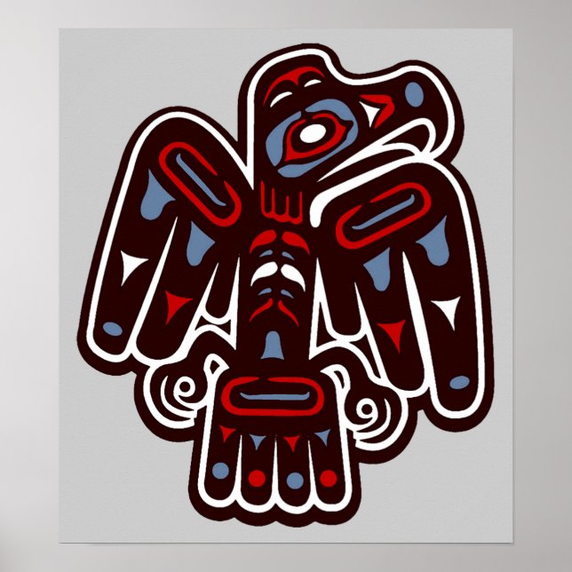 IndianerAmerika Haida Thunderbird Poster (Vorne)