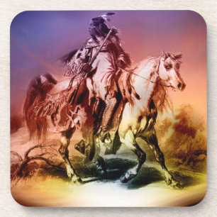 Indianeramerikaner Getränkeuntersetzer