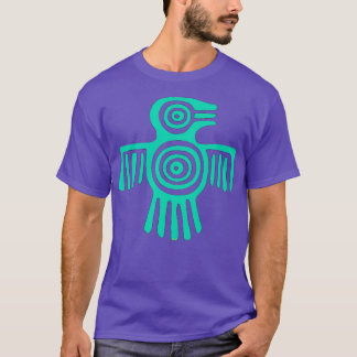 Indianeramerikaner Inspiriert Thunderbird Türkis  T-Shirt