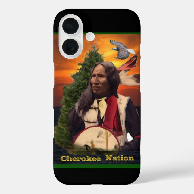 Indianeramerikaner iPhone 16 Hülle (Rückseite)