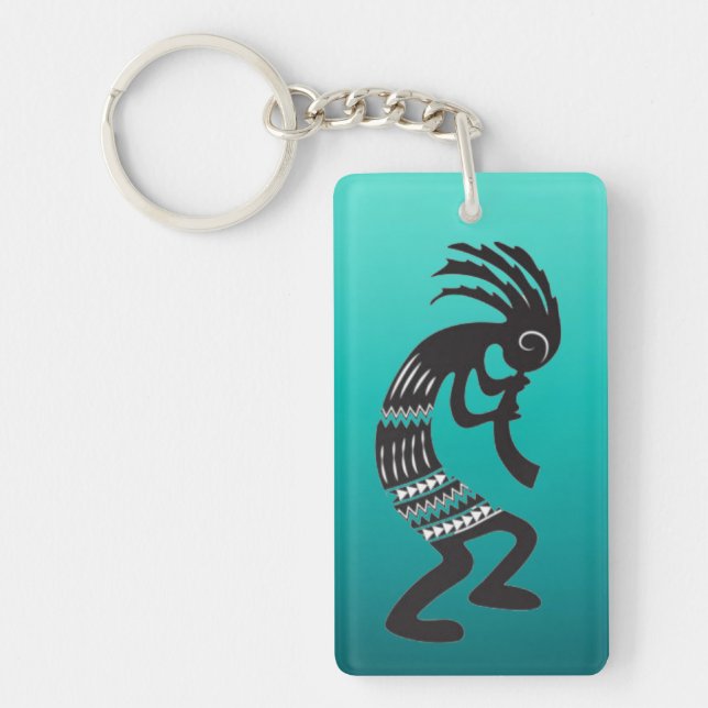 Indianeramerikaner Kokopelli Symbol Schlüsselanhän Schlüsselanhänger (Vorderseite)