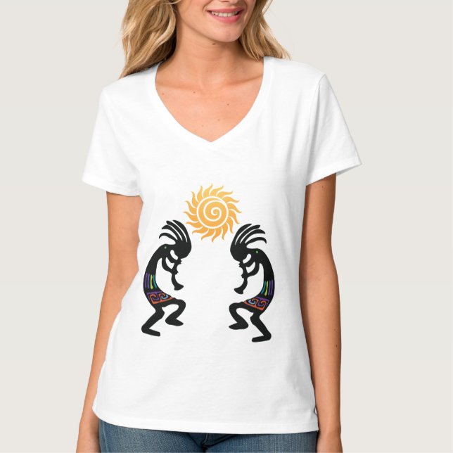 Indianeramerikaner Kokopelli-T - Shirt (Vorderseite)