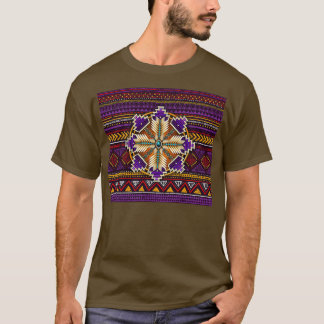 Indianeramerikaner Lila Mandala African Eagle Trib T-Shirt