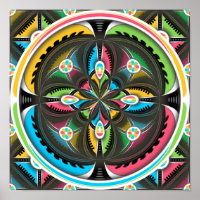Indianeramerikaner Mandala Abstrakte Kunst