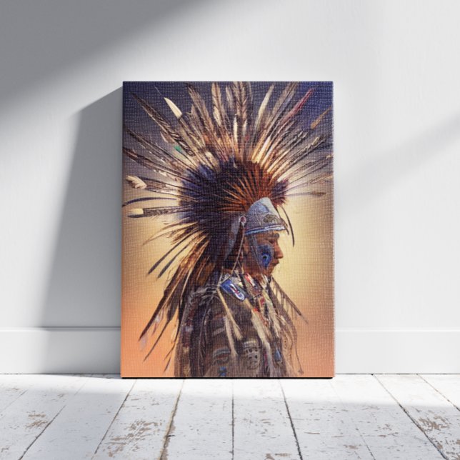 Indianeramerikaner Ojibwe Canvas Print Leinwanddruck (Von Creator hochgeladen)