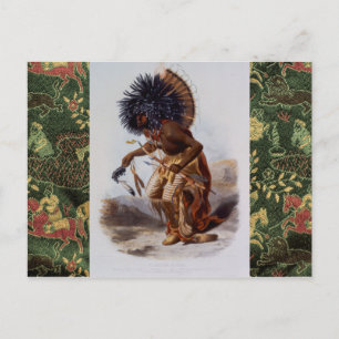 Indianeramerikaner Postkarte