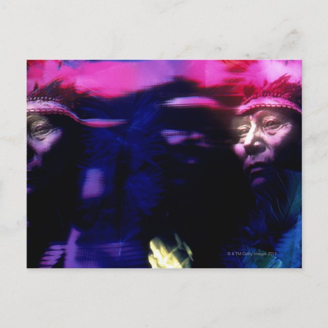 Indianeramerikaner Postkarte (Vorderseite)