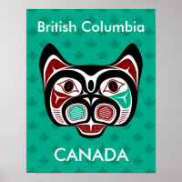 Indianeramerikaner Red Black Vector Haida Art Kitt