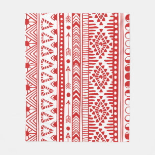 Indianeramerikaner: Red Ink Doodle. Fleecedecke