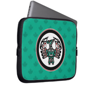Indianeramerikaner Roter Haida Art Thunderbird Laptopschutzhülle