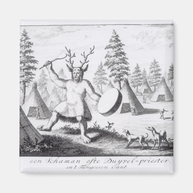 Indianeramerikaner Shaman Magnet (Vorne)