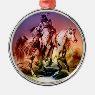Indianeramerikaner Silbernes Ornament
