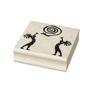Indianeramerikaner Southwestern Kokopelli Gummistempel