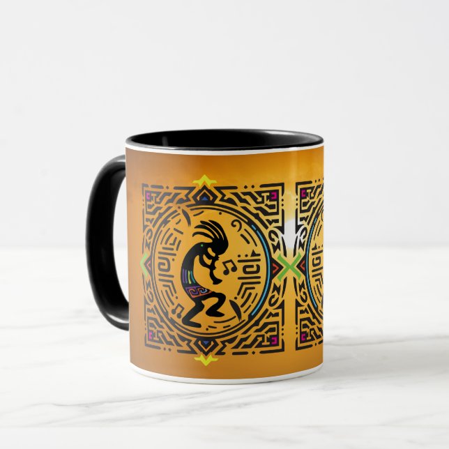 Indianeramerikaner Southwestern Kokopelli Tasse (Vorderseite Links)