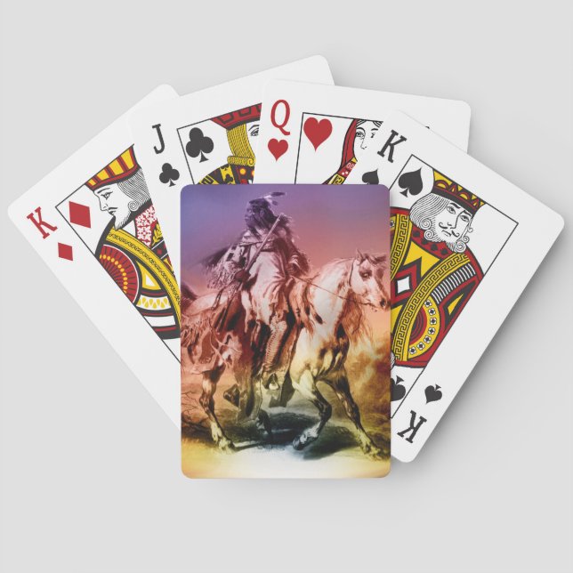 Indianeramerikaner Spielkarten (Rückseite)