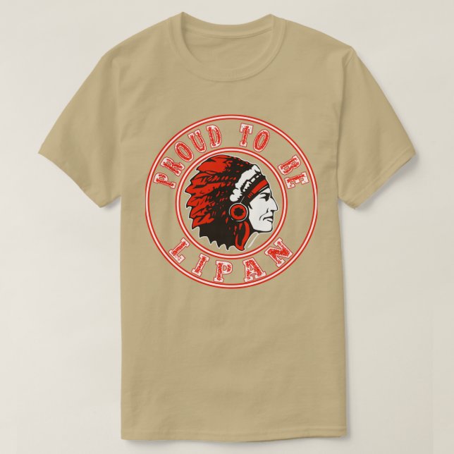 Indianeramerikaner stolz auf Lipan  T-Shirt (Design vorne)
