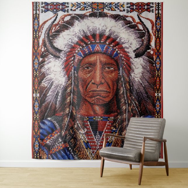 Indianeramerikaner Wandteppich (Beispiel)