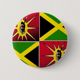 Indianeramerikanisch-jamaikanisch Button