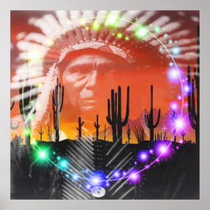 Indianeramerikanischer Ghost-Tanz Poster