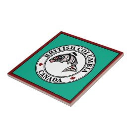 Indianeramerikanischer Roter Schwarz-weiß Haida Sa Fliese