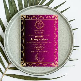 IndianerBaby "Annaprashan" Einladung