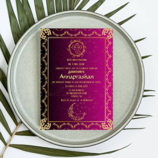 IndianerBaby "Annaprashan" Einladung (Von Creator hochgeladen)