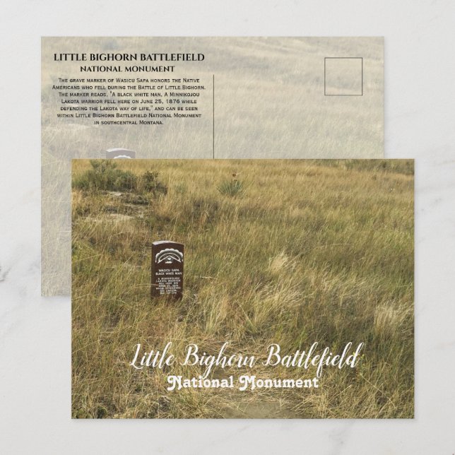 Indianerbeerland, Little Bighorn Postkarte (Vorne/Hinten)