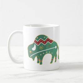 Indianerbison, grün kaffeetasse