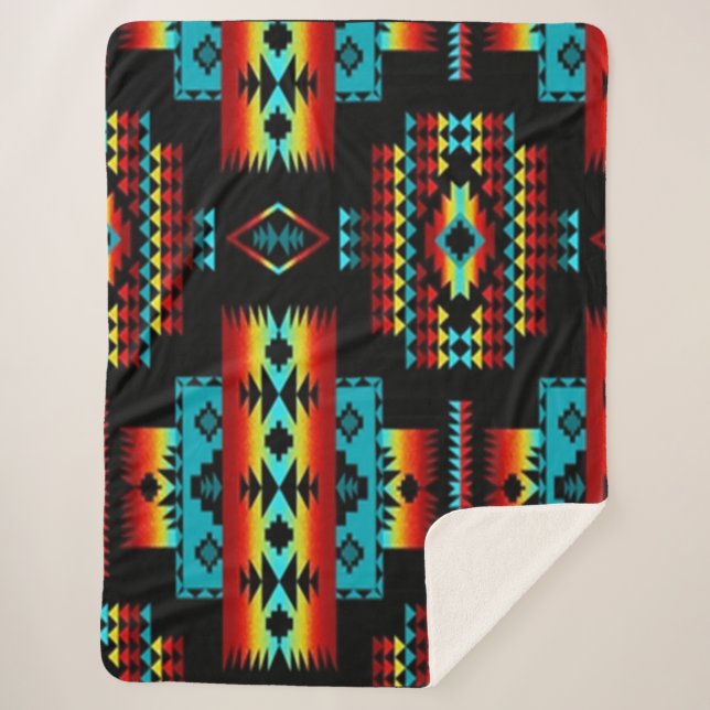 Indianerblanket Sherpadecke (Vorderseite)