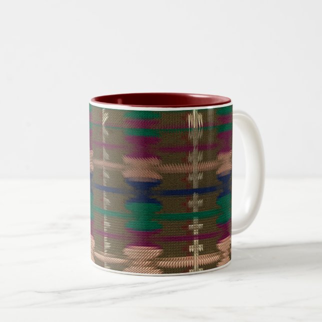 Indianerblanket Zweifarbige Tasse (VorderseiteRechts)
