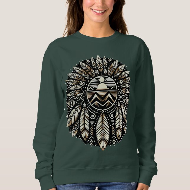 Indianerdesign Sweatshirt (Vorderseite)