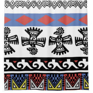 Indianerethnische Illustration Duschvorhang
