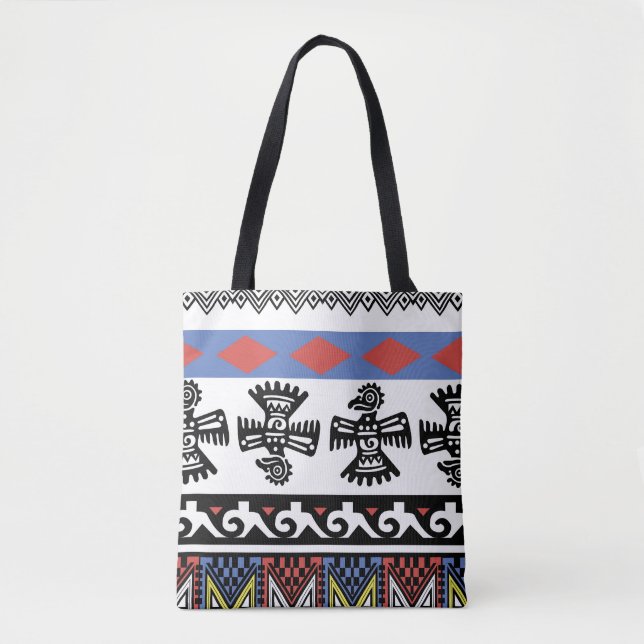 Indianerethnische Illustration Tasche (Vorderseite)