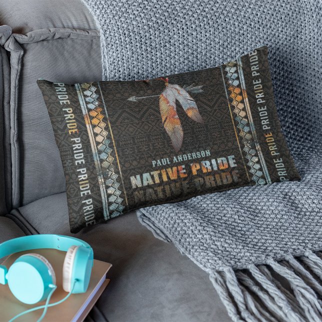 Indianerfeather Retro-Arrow Lendenkissen (Von Creator hochgeladen)