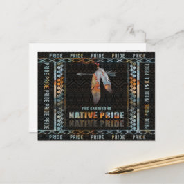 Indianerfeather Retro Arrow Pos Postkarte