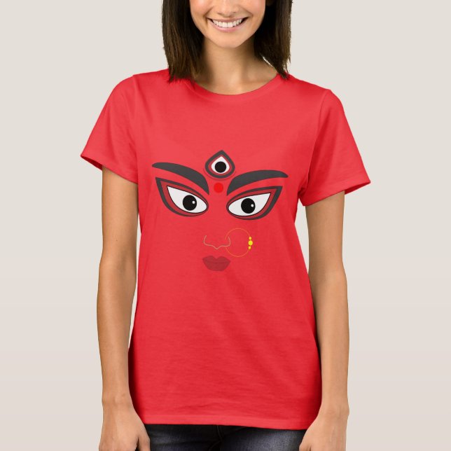 Indianerfest Durga Puja T - Shirt (Vorderseite)