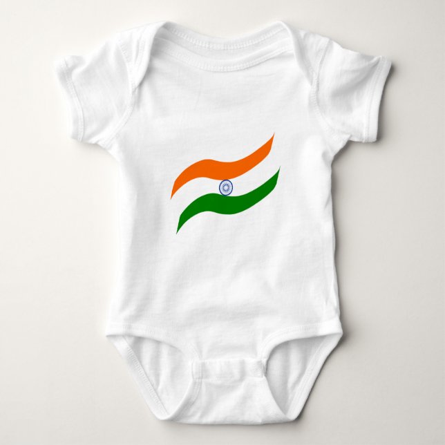 Indianerflagge Baby Strampler (Vorderseite)