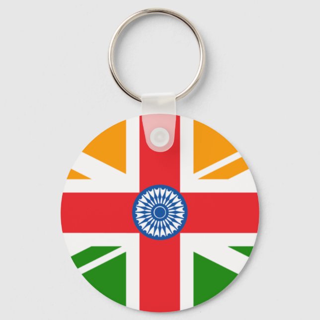Indianerflagge Schlüsselanhänger (Vorderseite)